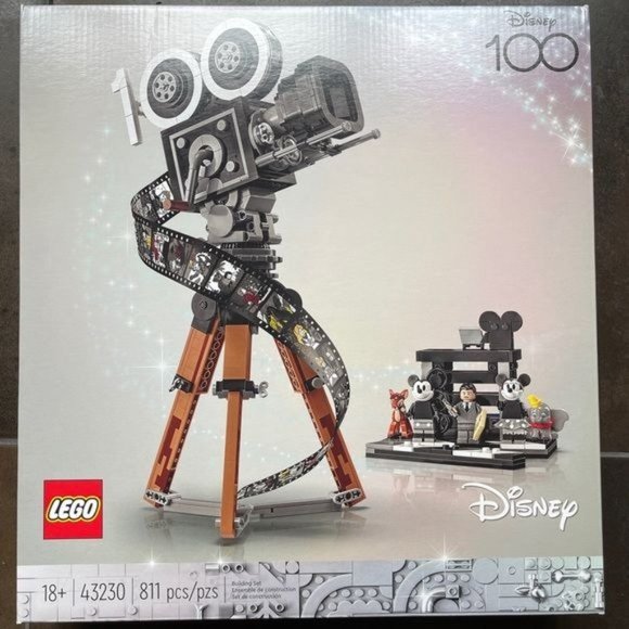 Lego 43230 Disney 100 Walt Disney Tribute Camera Bambi Dumbo 811 Pcs New Gift
